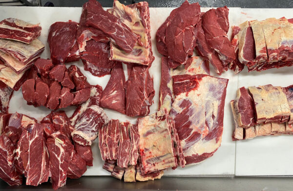 Beef (cow meat) ? half kg cut in pieces