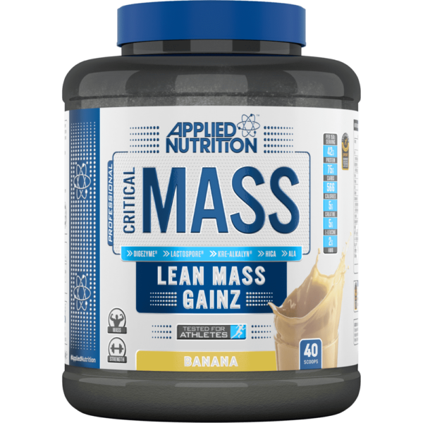 Applied Nutrition Critical Mass Lean Mass Gainz, Banana, 2.45 Kg, 42 G Protein Per Serving