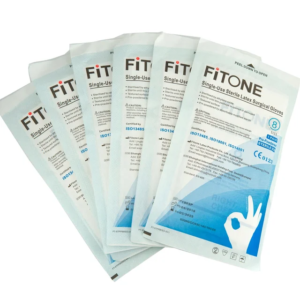 Disposable latex surgical gloves