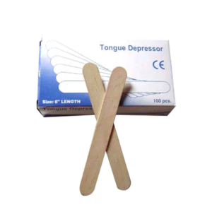 Wooden tongue depresser applicator