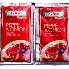 GINO Tomatoes Paste Sachet Pepper and Onions (per roll)
