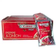GINO Tomatoes Paste Sachet Pepper and Onions (Carton)