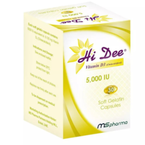 Hi Dee Vitamin D3 5000 IU Soft Gelatin Capsules 30?s