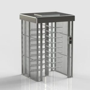 Full height turnstile steel security system