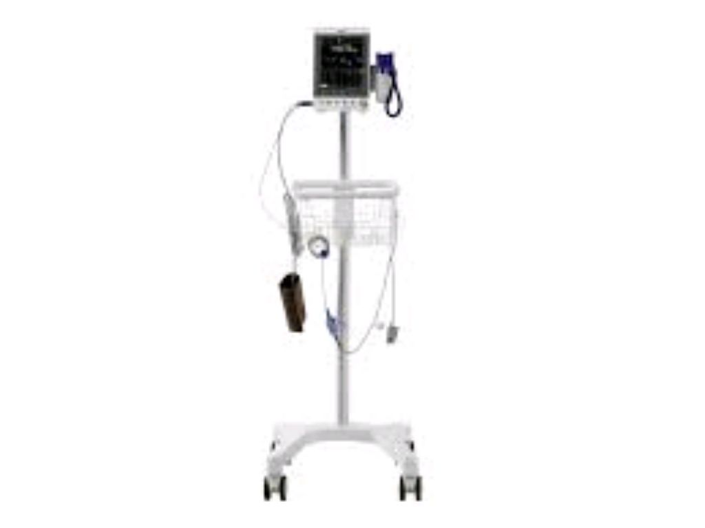 Rolling Patient Monitor Trolley