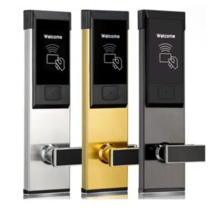 Magnetic card+manual smart door