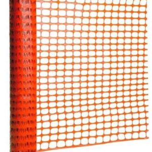 Orange safety fence