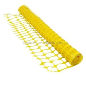 Orange netting plastic barrier fence