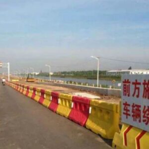 Plastic safety barrier