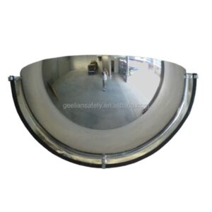 Indoor half dome convex mirror