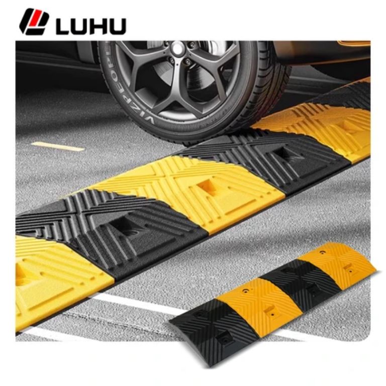 Rubber road speed bump humper 75mm