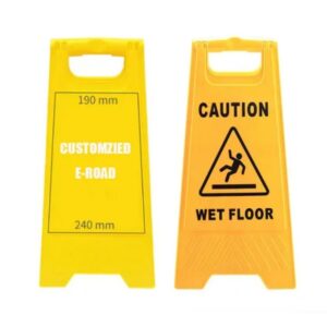 Yellow warning sign
