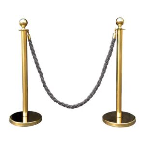 Retractable queue stand