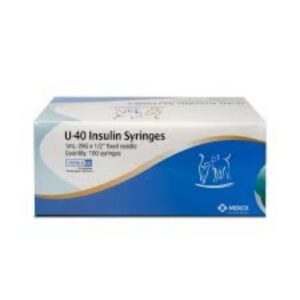 Portable U-40 Insulin Syringe