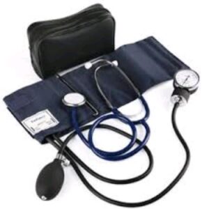 Generic Aneroid Pocket Sphygmomanometer With Stethoscope
