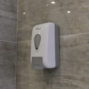 Wall mounted soap dispenser