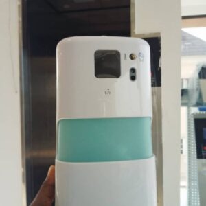 Hand sanitizer with thermometer