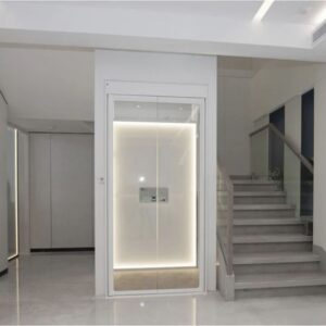 Hydraulic glass home elevator