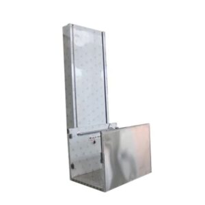 Exterior vertical platform lifts