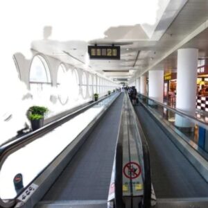 Traffic moving walk and escalator