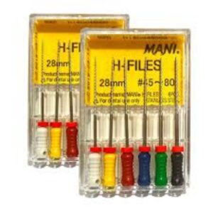 Dental root canal endodontic Hand H File