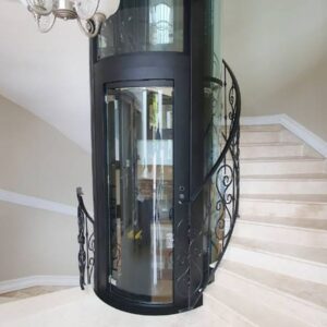 Residential capsule hotel glass panoramic lift by home lift elevator