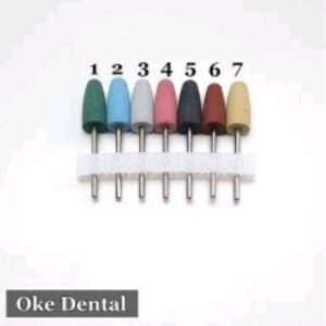 Silicone rubber dental mounted stone