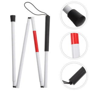 Folding walking stick for visual impaired