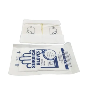 Single use sterile latex gloves