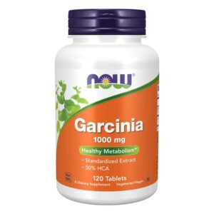 Now Garcinia 1000mg Vegetarian Tablets For Healthy Metabolism, Pack of 120?s