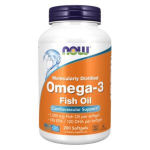 NOW Foods, Omega-3 Fish Oil, 2,000 mg, 200 Fish Softgels (1,000 mg per Softgel)