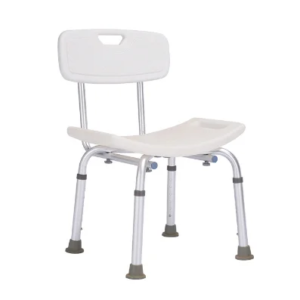 Shower chair with back rest