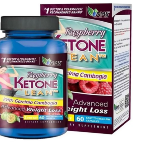 AMS Raspberry Ketone Lean Capsules, Weight Loss Supplement With Garcinia Cambogia, Pack of 60's