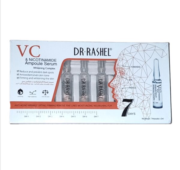 DR.RASHEL VC & NICOTINAMIDE AMPOULE SERUM WHITENING COMPLEX (7 Ampoules ? 2ml)
