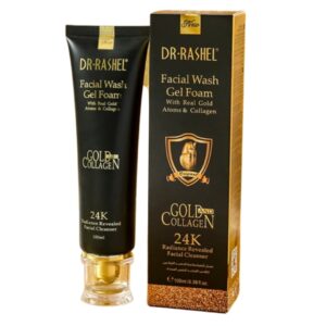 DR.RASHEL FACIAL WASH GEL FOAM WITH REAL GOLD ATOMS & COLLAGEN (100ml)