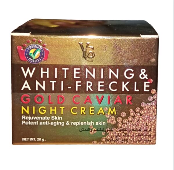 YC WHITENING & ANTI FRECKLE GOLD CAVIAR NIGHT CREAM (20g)