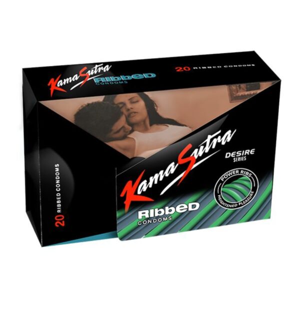 KAMASUTRA RIBBED CONDOMS (20 PCs)