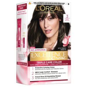 LOREAL EXCELLENCE CREME 3 DARK BROWN HAIR COLOUR (72ml)