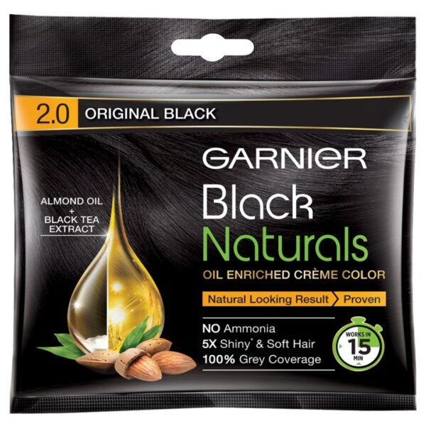 GARNIER ORIGINAL BLACK 2.0 NATURAL CREAM COLOUR (20ml)