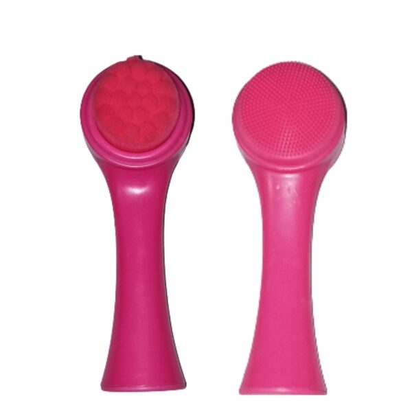 DOUBLE SIDED SILICONE FACIAL CLEANSER BRUSH FACE CLEANING MASSAGE EXFOLIATING BLACKHEADS FOR MEN & WOMEN SKIN CARE