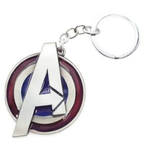 AVENGERS A LOGO SILVER METAL KEYCHAIN
