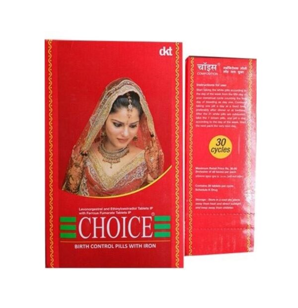 CHOICE BIRTH CONTROL PILLS WITH IRON (28 TABLET)