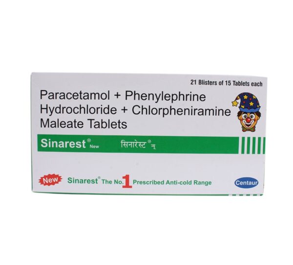 SINAREST NEW TABLET (15 Tablets)