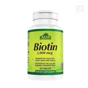 Alfa Biotin 5000Mcg 100 Tablets