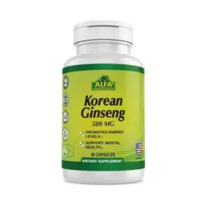 Alfa Vitamins Korean Ginseng 500Mg 60 Caps