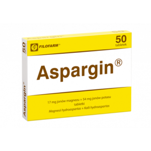 Aspargin 250 mg - tablets with magnesium and potassium ions, 50 pcs.