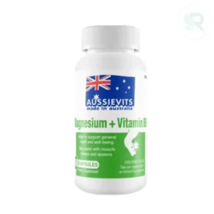 Aussievits Magnesium + Vitamin B6 60 Capsules