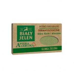 Bia?y Jele? Allergic Pharmacy - dermatological natural soap Glinka Zielona, capacity 125 g