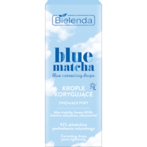 Bielenda BLUE MATCHA blue correcting drops - corrective, pore narrowing drops DAY/ NIGHT, capacity 30 ml