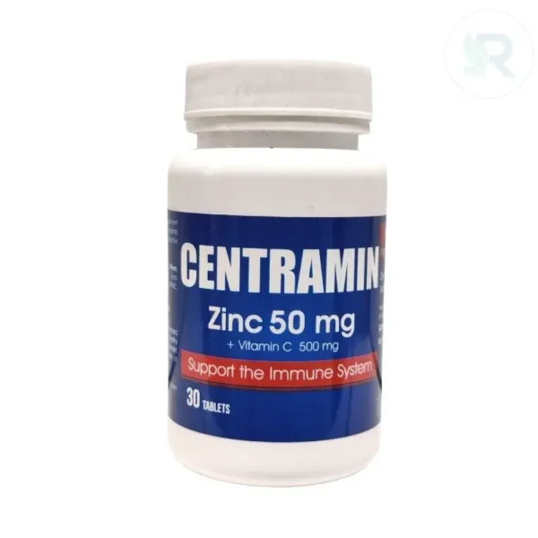 Centramin Zinc 50Mg+Vitamin C 500Mg ? 30 Tablets